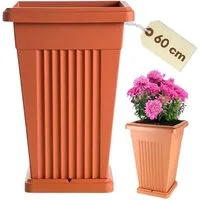 GarPet Pflanzkübel Pflanzkübel Groß Außen Pflanzkübel Pyramide Blumenkübel Groß Outdoor