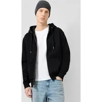 QS Sweatjacke Sweatshirt Jacke Basic-Sweatjacke mit Kapuze