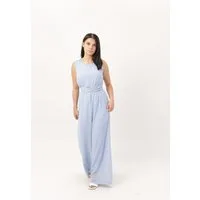 Elara Jumpsuit — Damen Overall mit weitem Bein, Taillenbund und Chiffon-Look