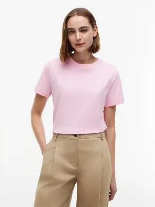 TH SCRIPT REG C-NK SS TEE Classic Pink - Gr. - XL