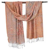 Guru-Shop Halstuch Indischer Schal, Stola mit Paisley Muster,..