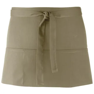 Premier Ladies/Womens Colours 3 Pocket Schürze (2er Pack) (Olive)
