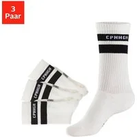 Copenhagen Studios Tennissocken (Packung, 3-Paar) mit Streifendesign und Vollfrottee