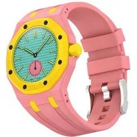 HS.SUPPLY Uhrenarmband Armband passend für Royal Pop Audemars Piguet x Swatch, 20 mm Silikonband, Gehäuse, Dornschließe, mehrere Farben