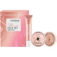Catrice Make-up Set More Than Glow Face Set Gold, 3-tlg., mit goldenem Schimmer