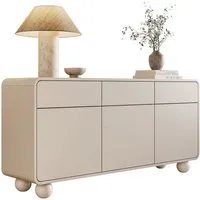 Lookway Kommode OLIVIO KSZ160 mit drei Türen und Schubladen, 160x39x75 cm