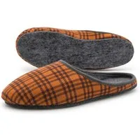 Pantoffelmann Kamelhaar Pantoffeln Filzsohle Herren Damen Filzlatschen Filzhausschuh Pantoffel (1 Paar) Filzpantoffeln, Gästepantoffel besonders leicht