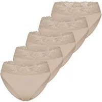 Nina Von C. Jazz-Pants Slips 5er Pack Slipboutique (Spar-Set, 5-St) Jazz Pants - Blickdicht - Mit breitem Spitzenbund