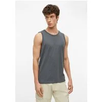 s.Oliver Muskelshirt T-Shirt Meliertes Tanktop aus Baumwollmix