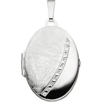 JOBO Medallionanhänger Anhänger Medaillon oval, 925 Silber