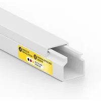 tktrading24 Kabelkanal Kabelleiste aus hochwertigem PVC weiß 2m - diverse Größen