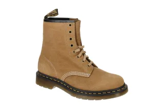 Dr. Martens 1460 Damen Stiefeletten Savannah Tan Nubuck Leder Gummisohle Bloc...