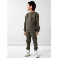 Name It Sweatshirt NKMVIMO für Jungen mit Bündchen und klassischer Form unifarben, casual, regular fit, Baumwollmischung, Rundhals