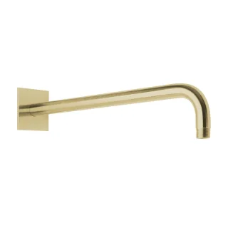 Herzbach spa ix pvd wandarm 450 rosette 70 eckig brass, Brass Steel, 21.960450.2.41 21.960450.2.41
