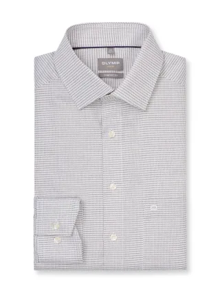 OLYMP - Comfort Fit: Businesshemd braun - Gr. - 45