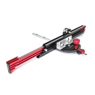 ENJOYWOOD Precision Table Saw Miter Gauge with 890mm Extendable Fence, 27 Angle Stops, and Micro-Adjustable Flip Stop fo