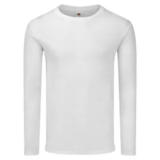 Fruit of the Loom Herren Iconic 150 Langarm T-Shirt (Weiß)