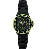 Scout Quarzuhr Schwarze Scout Armbanduhr für Jungen aus Kunststoff, Silikon
