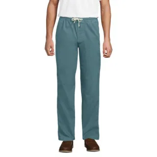 Entspannte Schlupfbund-Hose, Herren,  Blau, Elasthan/Baumwoll-Mischung, by Lands' End