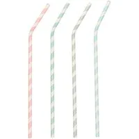 PAPSTAR Trinkhalme pure Stripes, (100-tlg), aus Papier