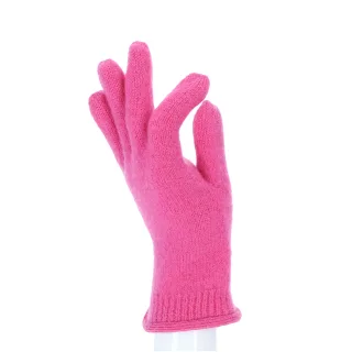 Halsüberkopf Accessoires - Fingerhandschuh uni pink - Gr. - 6.5