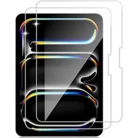 CLM-Tech Displayschutzglas 2X für iPad Air 11 Zoll M4 / M3 / M2 (2026/2025/2024), Set, 2 Stück, Kristallklar Anti-Fingerabdruck und blasenfreie Anbringung