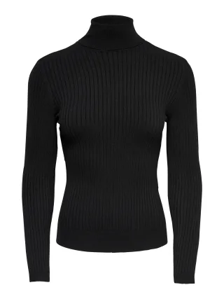 ONLY - ONLKAROL L/S ROLLNECK PULLOVER KNT NOOS Black - Gr. - M