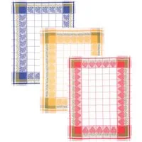 Betz Geschirrtuch 3 Stück Geschirrtücher Halbleinen Küchenhandtuch Früchte Gr 50x70 cm, (Set, 3-tlg., 3 Geschirrtücher), Halbleinen