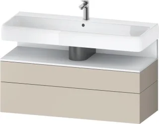 Duravit Qatego Waschtischunterbau wandhängend Taupe Supermatt 1190x470x590 mm - QA4396018830000 QA4396018830000
