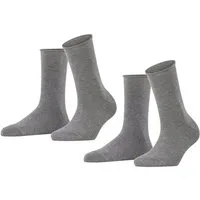 FALKE Socken Happy 2-Pack Socken (2-Paar) Set aus 2 Paar Baumwollstrümpfen