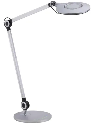 JUST LIGHT LED-Tischleuchte 14418-95 aluminium, 6,6 W, 930 lm, CCT