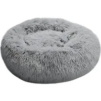 R2 Invest Tierbett Hundebett Katzenbett 60 cm Durchmesser Haustierbett in Grau