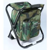 highfeld Campinghocker Camping Hocker mit Rucksack camouflage (1 Stück), mit integrierter Kühltasche