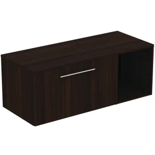 Ideal Standard Möbel-Set 120cm i.life B 1 Auszug 1 off.Fach Gr.Chrom Coffee Oak, T5759NW T5759NW
