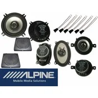 DSX Alpine Set vorne + hinten passend für VW Golf 2 II 1983-1992 500 W Auto-Lautsprecher (75 W)