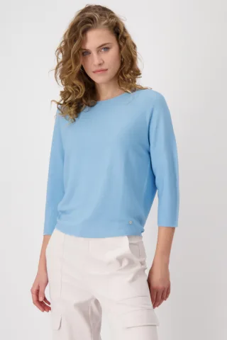monari - Linksstrick-Pullover spring water - Gr. - 34