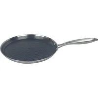 Rungassi Pfannen-Set Crepespfanne Pfannkuchen Pancake Pfanne Ø24cm Edelstahl AntiHaft, Material: Edelstahl