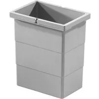 Hailo Einbaumülleimer Hailo Inneneimer 7L 1102439 hellgrau für Cargo Soft