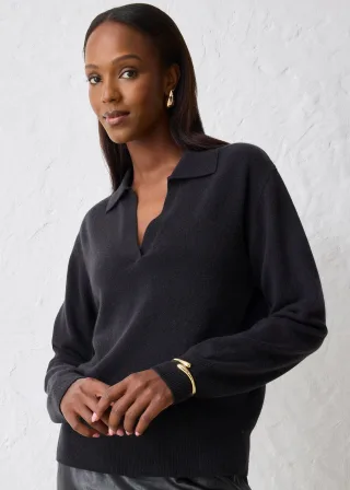 bonprix Cashmerepullover mit Good Cashmere Standard®-Anteil, schwarz, Gr.36/38 (S), weicher Cashmerepullover, aus Kaschmir