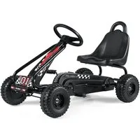 COSTWAY Go-Kart, Tretauto, Tretfahrzeug, Kinderfahrzeug, ab 3 Jahren