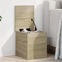 furnicato Aufbewahrungsbox 30x35x35 cm Sonoma-Eiche Massivholz (1 St)