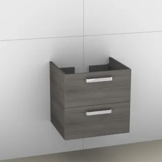 Artiqua 414 Waschtischunterschrank für Subway 613661,Graphit Struktur quer, 414-WU2L-V44-7070-401 414-WU2L-V44-7070-401