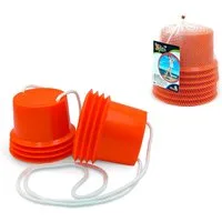SIMBA Balanceboard Outdoor Spielzeug Topfstelzen 13 x 10 cm mit 120 cm Schnüren 107056205