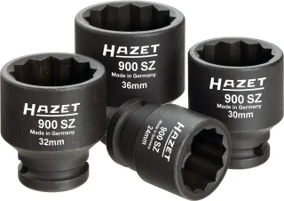 HAZET Antriebs-, Gelenk-, Achswellen-Satz (1/2 Zoll), 4-teilig - 900SZ/4