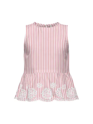 KIDS ONLY - KOGBONDI LIFE S/L EMB TOP WVN Barbados Cherry - Gr. - 158