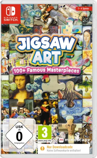 Jigsaw Art: 100+ Famous Masterpieces (Code in a Box) (Switch)