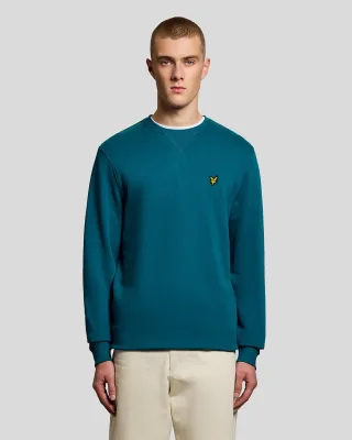 Baumwoll-Sweatshirt mit Rundhalsausschnitt