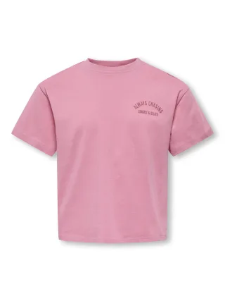 KIDS ONLY - KOGVILLA LIFE S/S BOXY PRINTED TOP JRS Cashmere Rose - Gr. - 152