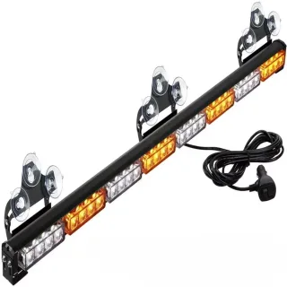 35.5Inch 32 LED Traffic Consultant Light Bar Warning Emergency Strobe Lamp Directional Flashing Emergency Warning Lighti