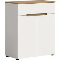 Home affaire Schuhkommode REHAT, TOPSELLER!, Breite 80cm, 2 Türen, 1 Schubkasten, 4 Fächer (1 St., in verschiedenen Farben erhältlich, Platz für ca. 12 Paar Schuhe), Schuhschrank, Kommode, Garderobenschrank, Anrichte, Sideboard